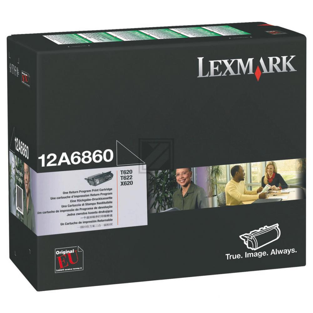12A6860 / schwarz / original LEXMARK Toner schwarz / 12A6860 / 10000 S.