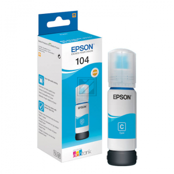 C13T00P240 // 104 / original EPSON Tintenflasche cyan / C13T00P240 / 7500 S. / 65.00 ml