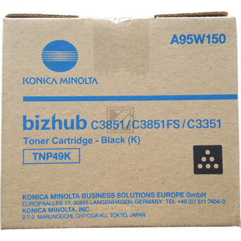 A95W150 // TNP49K / schwarz / original KONICAMIN Toner schwarz / A95W150 / 13000 S.