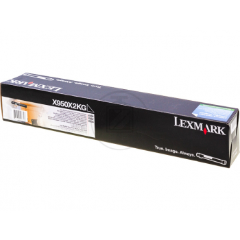X950X2KG / schwarz / original LEXMARK Toner schwarz / X950X2KG / 32000 S.