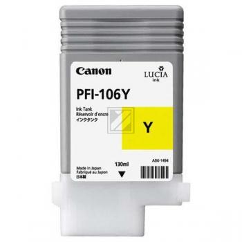 6624B001 // PFI106Y / gelb / original CANON Tintenpatrone gelb / 6624B001 / 130.00 ml