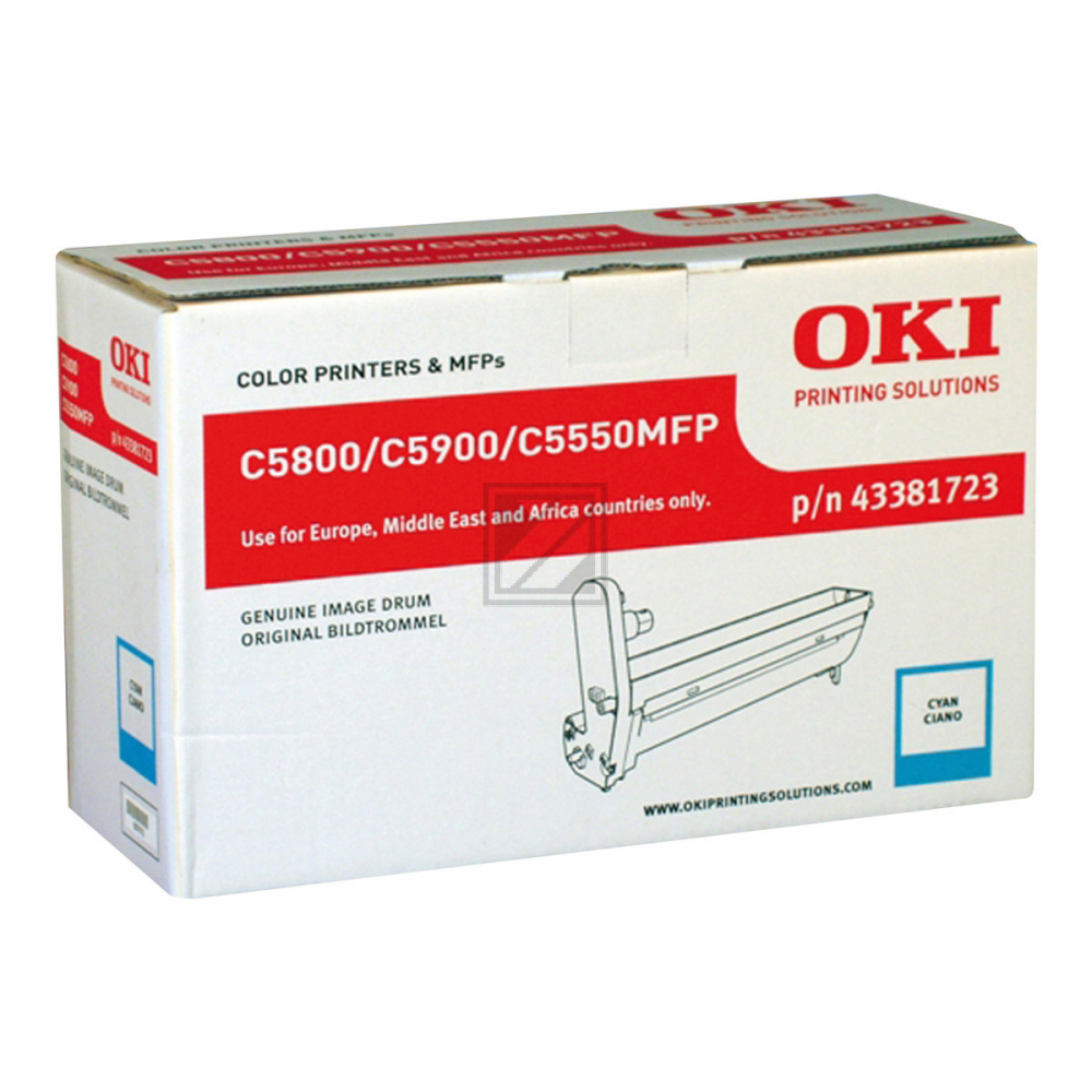 43381723 / cyan / original OKI Drum Kit / 43381723 / 20000 S.