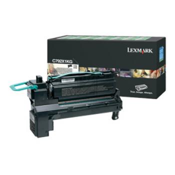 C792X1KG / schwarz / original LEXMARK Toner schwarz / C792X1KG / 20000 S.