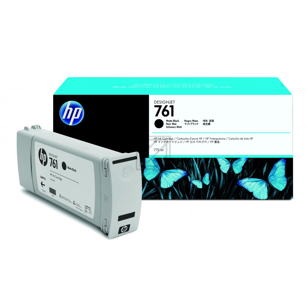 CM997A // 761 / schwarz / original HP Tintenpatrone schwarz matt / CM997A / 775.00 ml