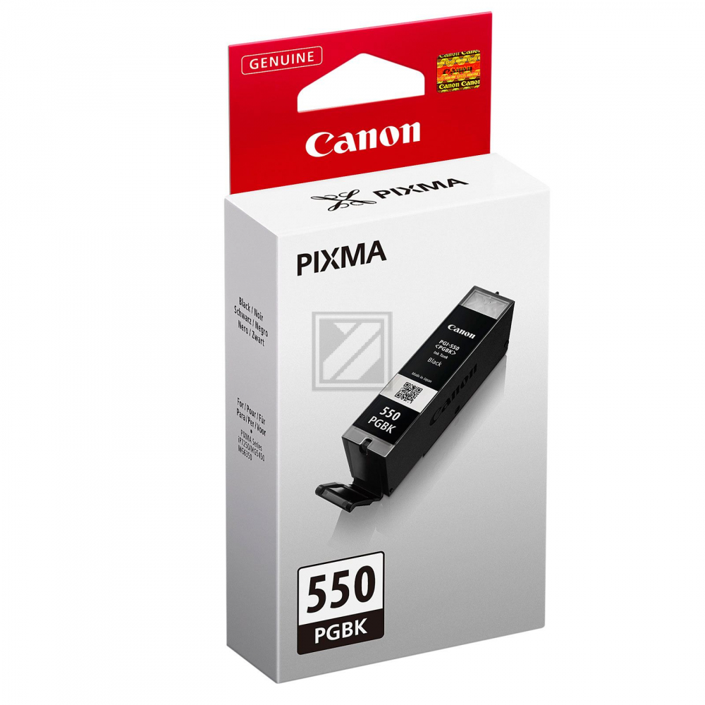 6496B001 // PGI550PGBK / schwarz / original CANON Tintenpatrone schwarz / 6496B001 / 300 S. / 15.00 ml