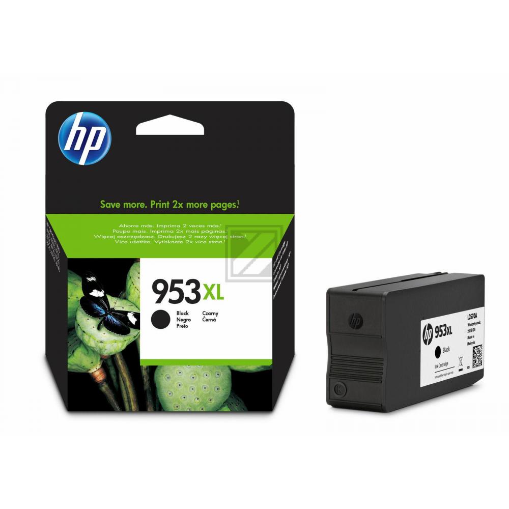 L0S70AE // 953XL / schwarz / original HP Tintenpatrone schwarz / L0S70AE / 2000 S. / 42.50 ml