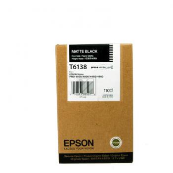 C13T613800 // T6138 / schwarz / original EPSON Tintenpatrone schwarz matt / C13T613800 / 110.00 ml