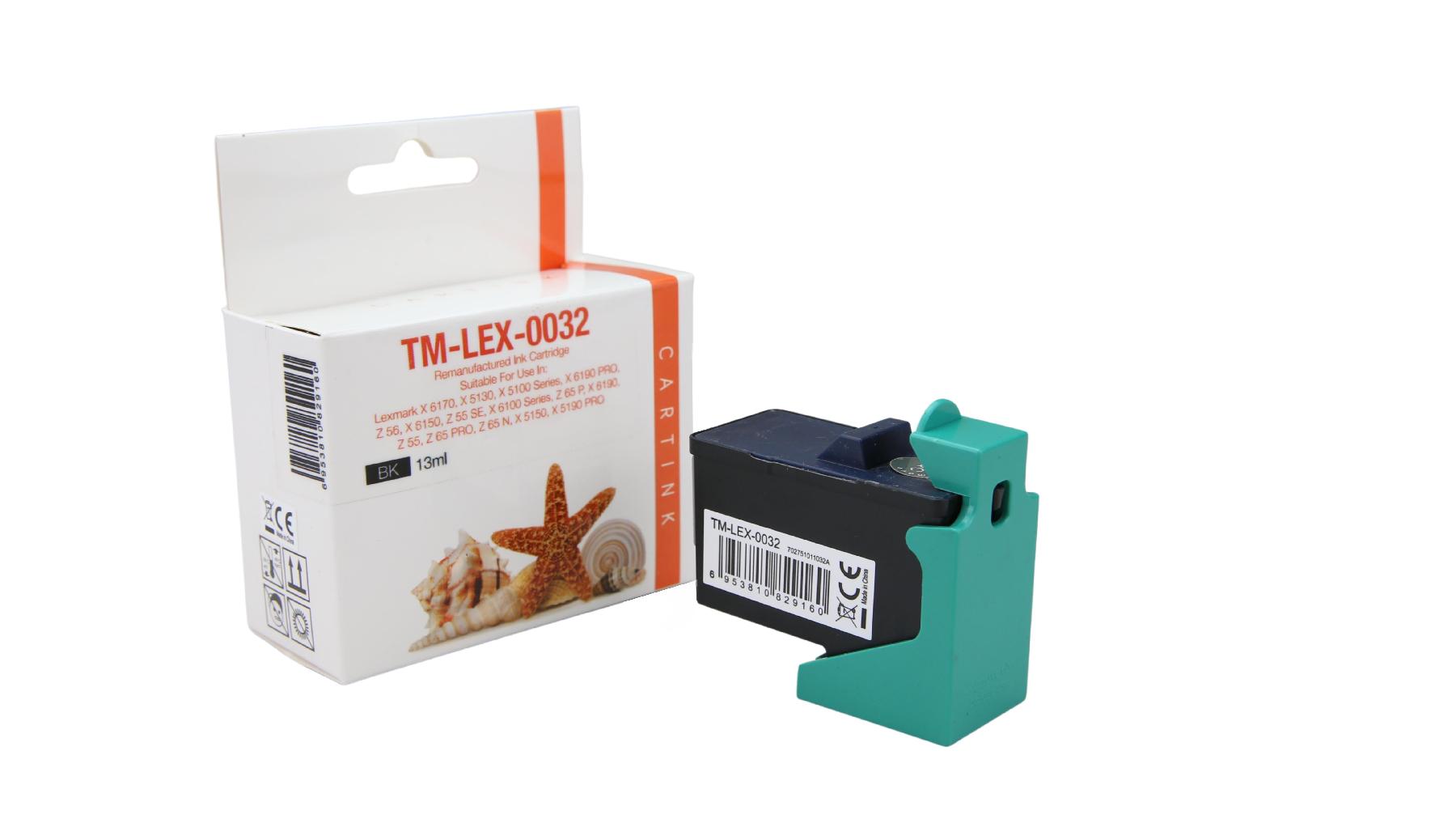 Refill Tinte Black für Lexmark / 18L0032 /LEX82 / 13ml