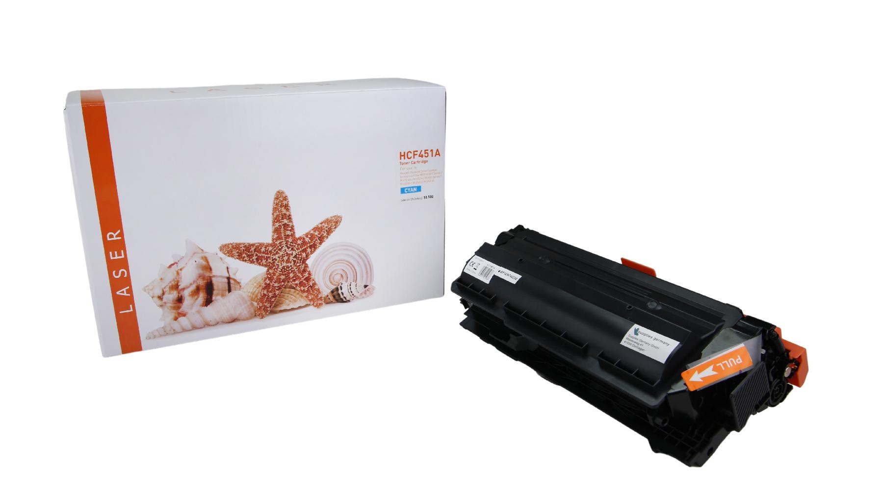 Alternativ Toner Cyan für HP / CF451A / 10.500 Seiten