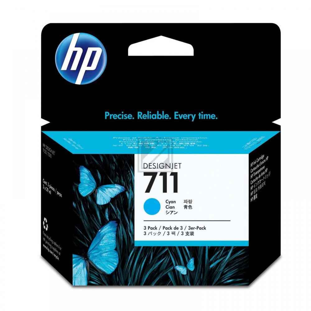 CZ134A // 711 / cyan / original HP Tintenpatrone cyan / CZ134A / 29.00 ml