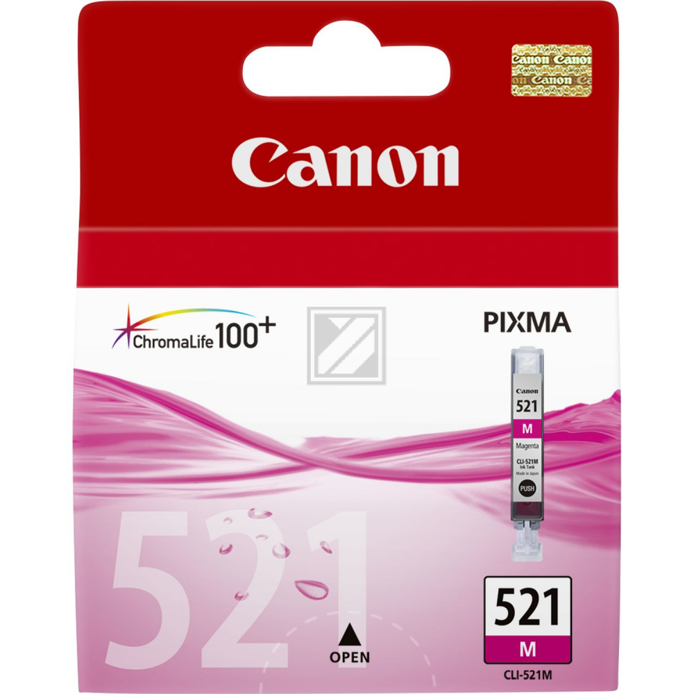 2935B001 // CLI521M / magenta / original CANON Tintenpatrone magenta / 2935B001 / 445 S. / 9.00 ml
