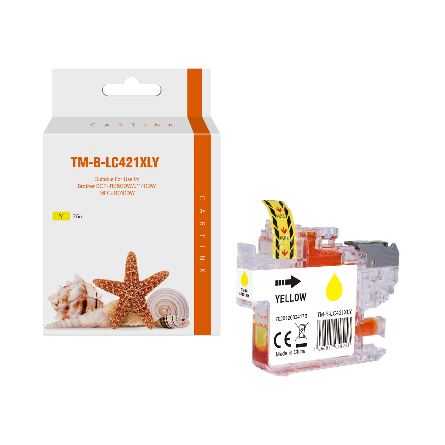 Alternativ (Dye) Tinte Yellow für Brother / LC421XLY / 7,5ml