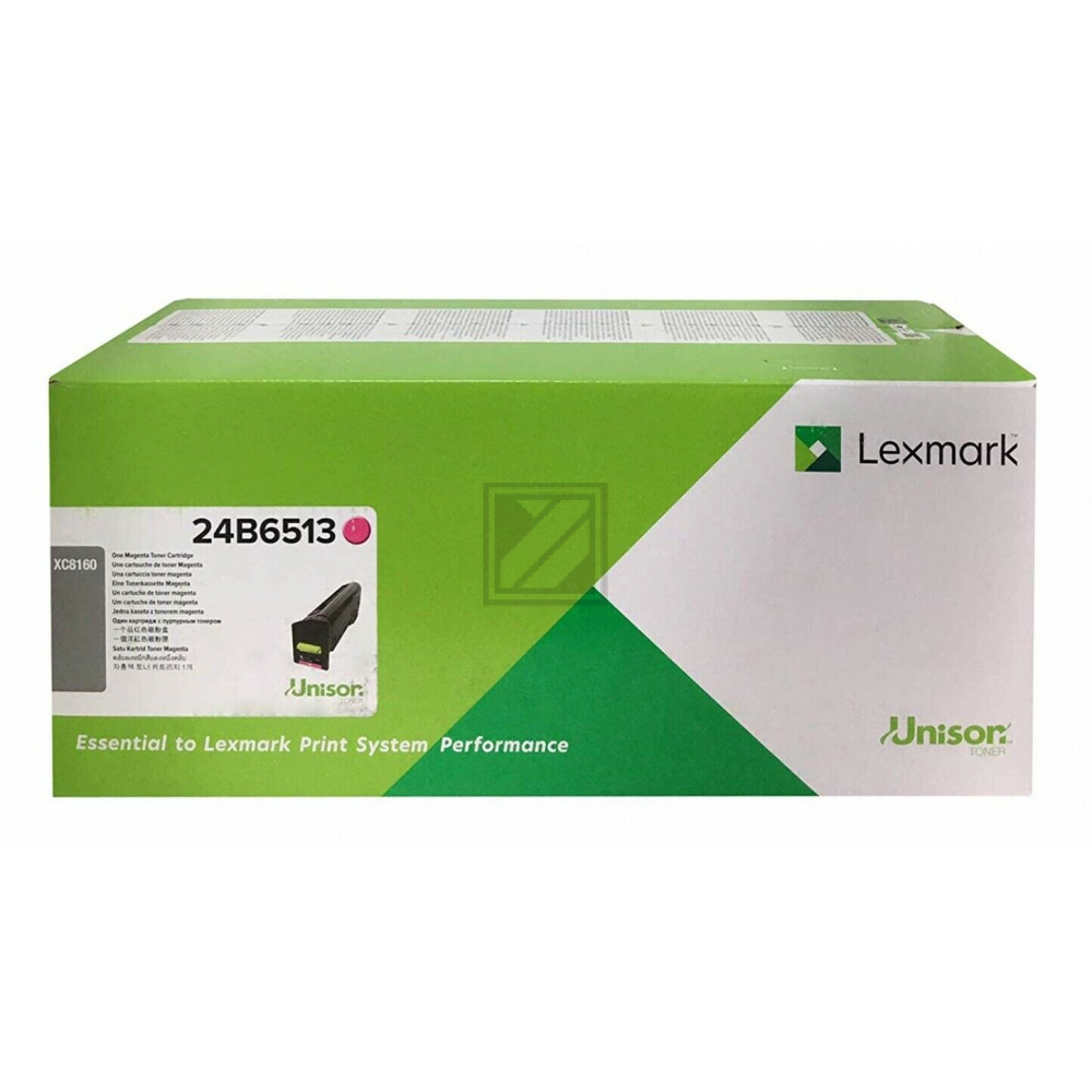 24B6513 / magenta / original LEXMARK Toner magenta / 24B6513 / 50000 S.