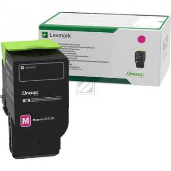78C2UM0 / magenta / original LEXMARK Toner magenta / 78C2UM0 / 7000 S.