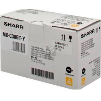 MXC30GTY / gelb / original SHARP Toner gelb / MXC30GTY / 6000 S.
