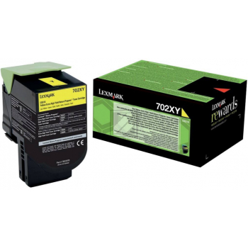 70C2XY0 // 702XY / gelb / original LEXMARK Toner gelb / 70C2XY0 / 4000 S.