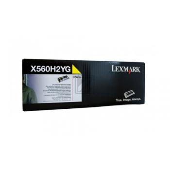 X560H2YG / gelb / original LEXMARK Toner gelb / X560H2YG / 10000 S.
