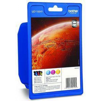 LC1100HYRBWBP / original Brother Tintenpatrone Mul / LC1100HYRBWBP / 750 S.