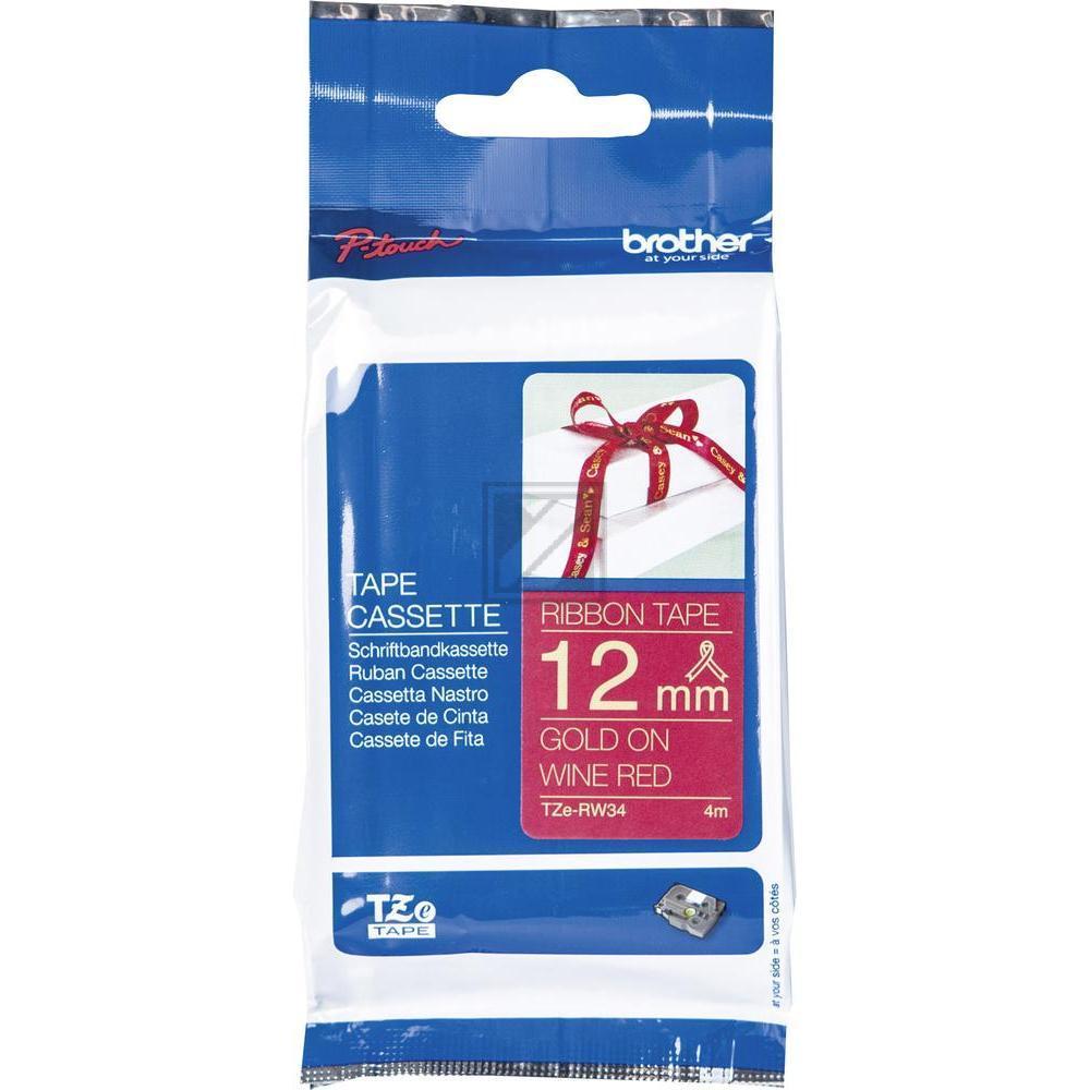 TZERW34 / original BROTHER PTouch Farbband / TZERW34
