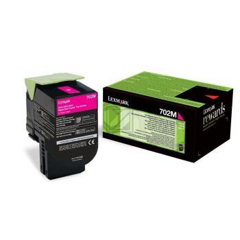 70C20M0 // 702M / magenta / original LEXMARK Toner magenta / 70C20M0 / 1000 S.