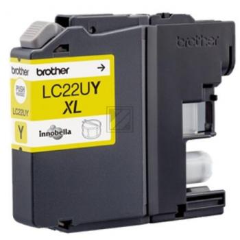 LC22UY / gelb / original BROTHER Tintenpatrone gelb / LC22UY / 1200 S.