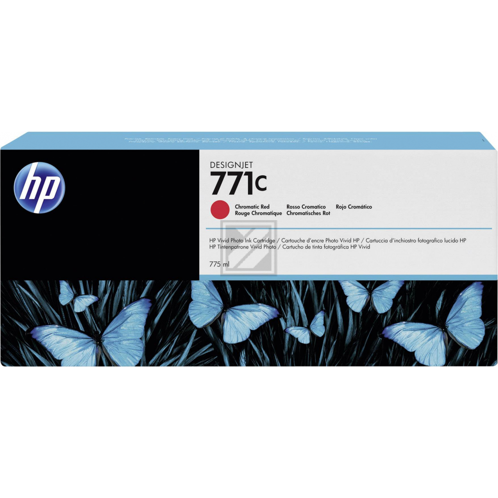 B6Y08A // 771C / original HP Tintenpatrone rot / B6Y08A / 775.00 ml