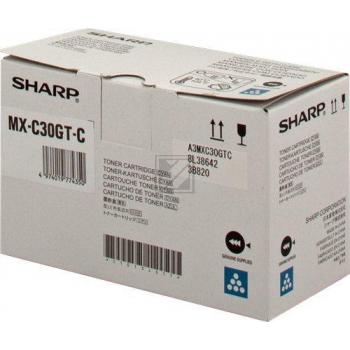 MXC30GTC / cyan / original SHARP Toner cyan / MXC30GTC / 6000 S.