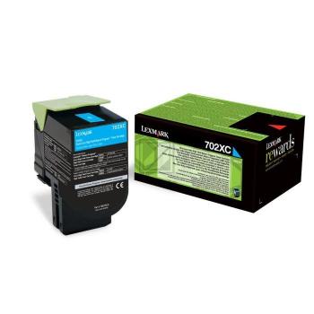70C2XC0 // 702XC / cyan / original LEXMARK Toner cyan / 70C2XC0 / 4000 S.