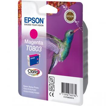 C13T08034011 // T0803 / magenta / original EPSON Tintenpatrone magenta / C13T08034011 / 220 S. / 7.40 ml