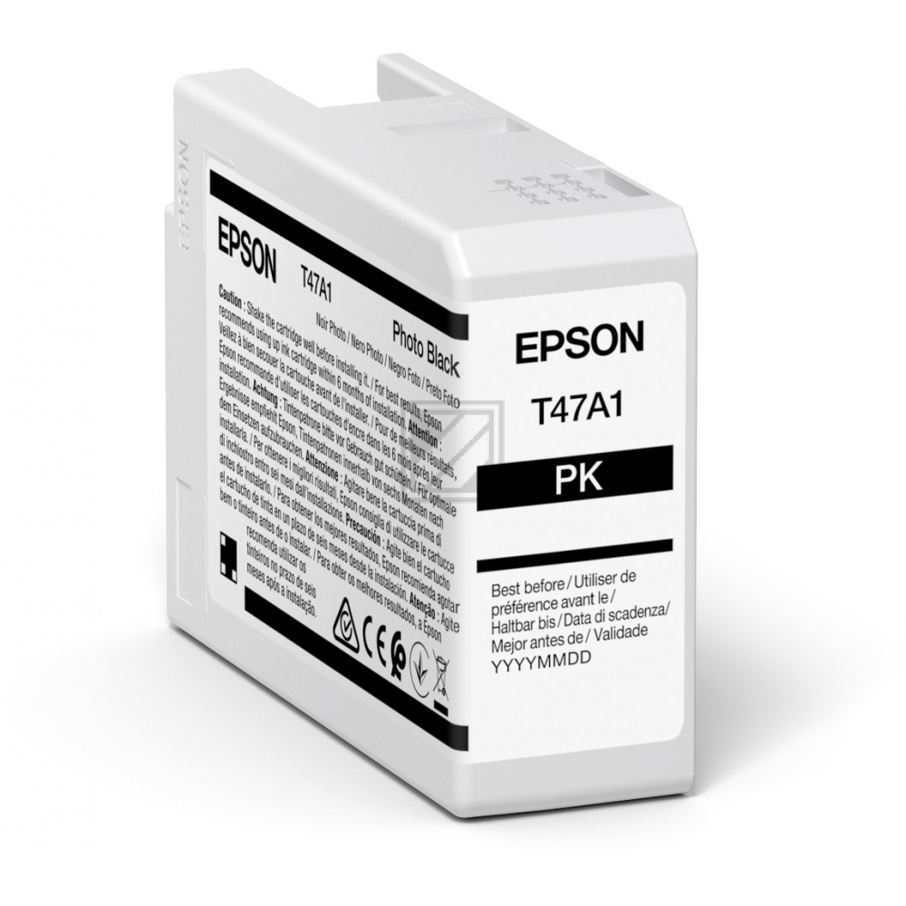 C13T47A100 // T47A1 / original EPSON Tintenpatrone schwarz / C13T47A100 / 50.00 ml