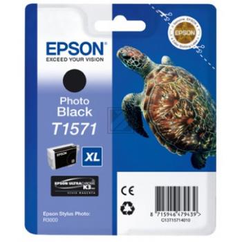C13T15714010 // T1571 / schwarz / original EPSON Tintenpatrone schwarz / C13T15714010 / 25.90 ml