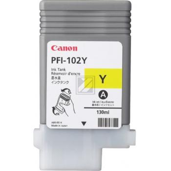 0898B001 // PFI102Y / gelb / original CANON Tintenpatrone gelb / 0898B001 / 130.00 ml