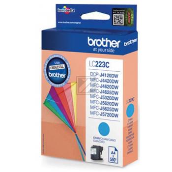 LC223C / cyan / original BROTHER Tintenpatrone cyan / LC223C / 550 S. / 5.90 ml