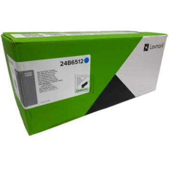 24B6512 / cyan / original LEXMARK Toner cyan / 24B6512 / 50000 S.