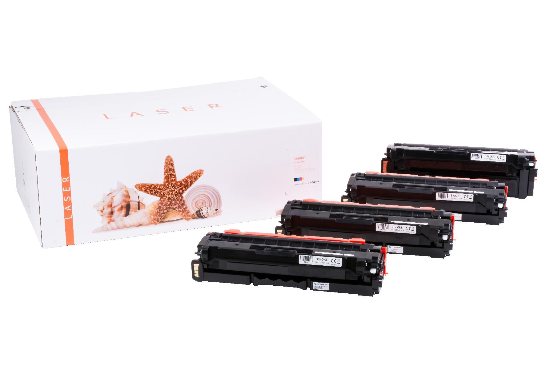 Alternativ Toner Rainbowkit für Samsu / CLT 506L/ELS / BK6.000 / CMY3.500 Seiten