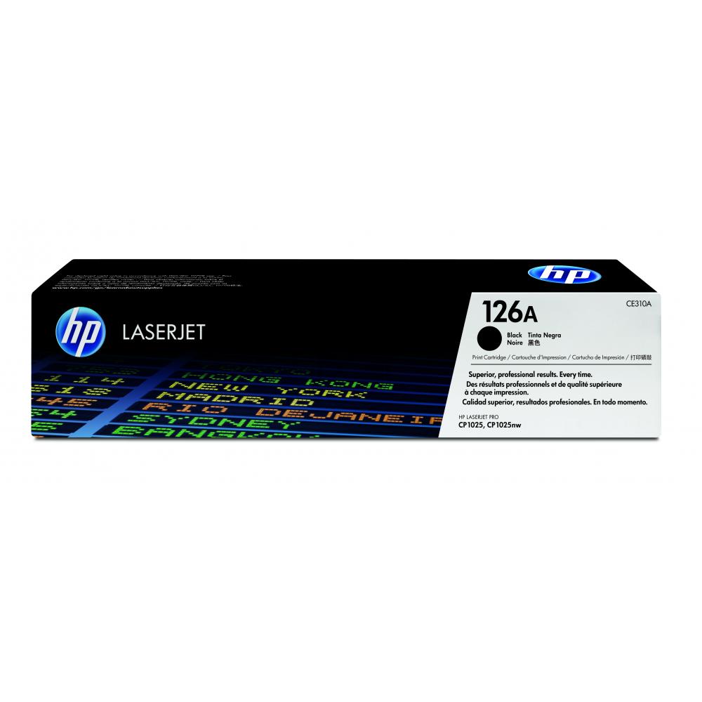 CE310A // 126A / schwarz / original HP Toner schwarz / CE310A / 1200 S.
