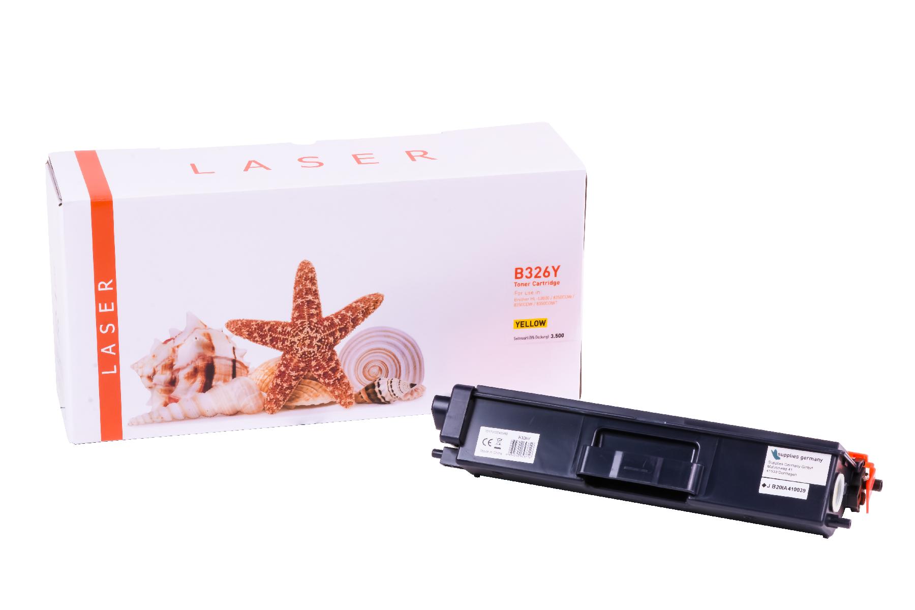 Alternativ Toner Yellow für Brother  / TN326Y / 3.500 Seiten