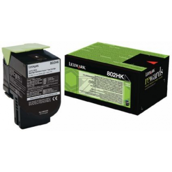 80C2HKE // 802HK / original LEXMARK Toner schwarz / 80C2HKE / 4000 S.