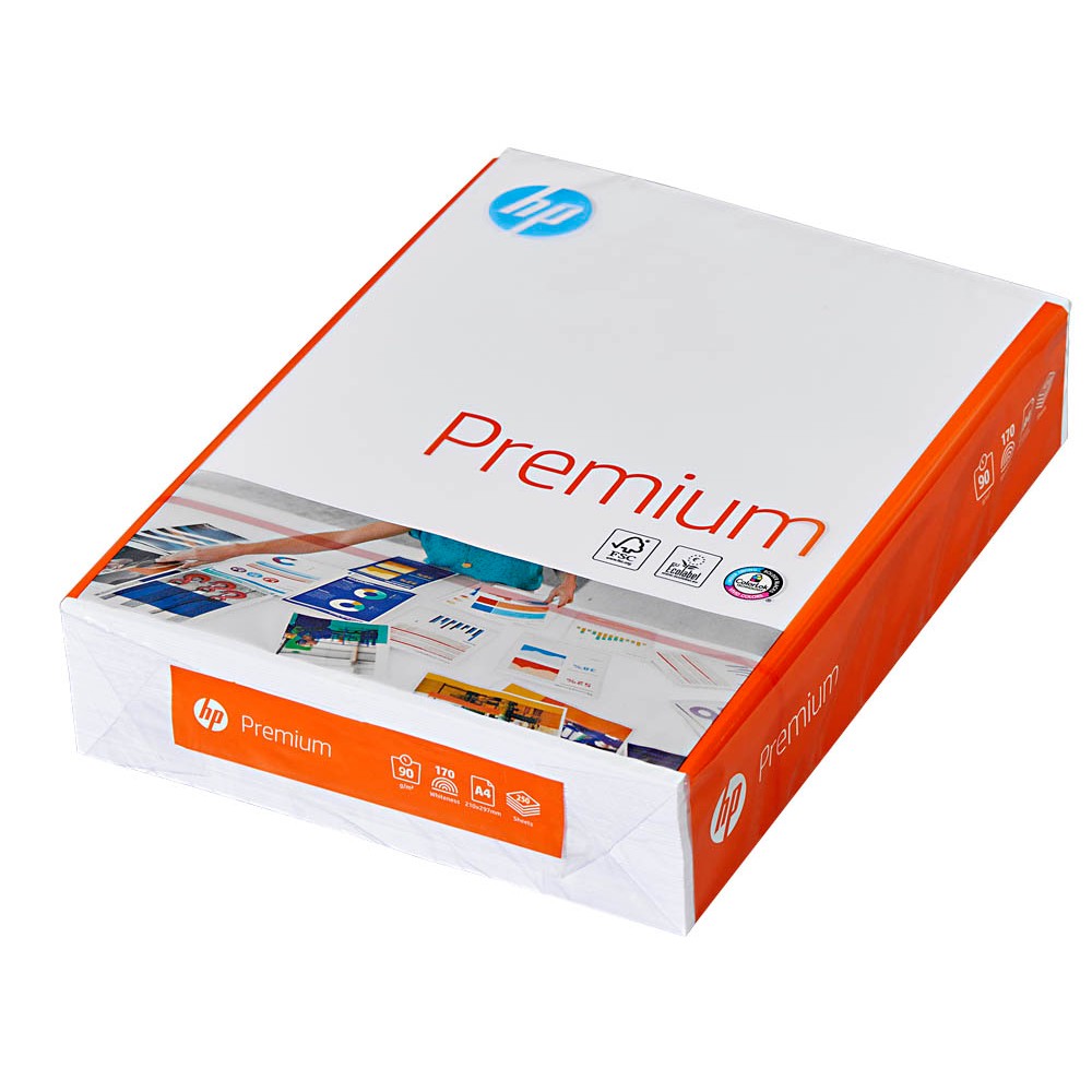 HP CHP853 // Kopierpapier Premium A4 90 g/qm / CIEWert (Weißegrad): 170 // 250 Blatt