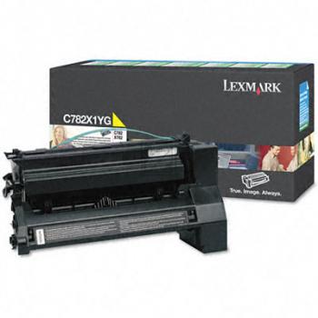 C782X1YG / gelb / original LEXMARK Toner gelb / C782X1YG / 15000 S.