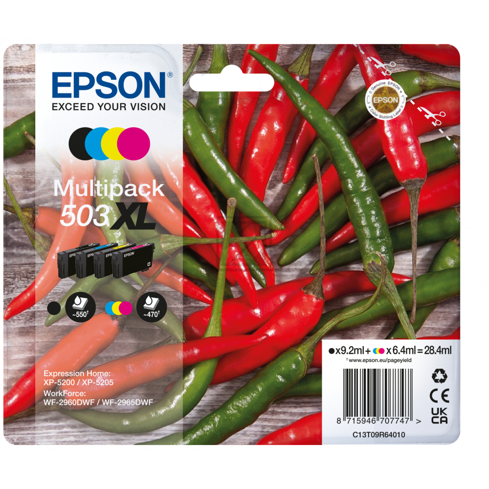 C13T09R64010 // 503XL / original EPSON Tintenpatrone MultiPack / C13T09R64010