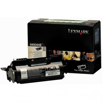 64004HE / schwarz / original LEXMARK Toner schwarz / 64004HE / 21000 S.