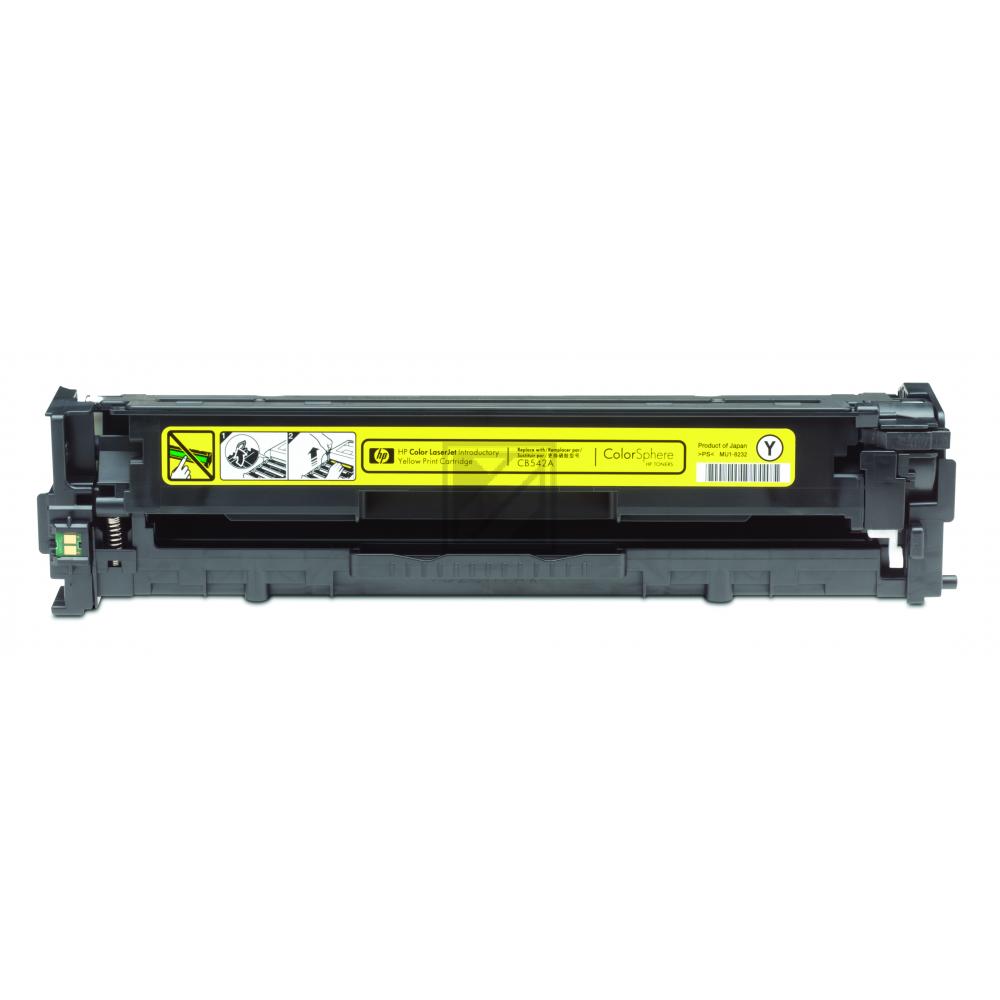 CB542A // 125A / gelb / original HP Toner gelb / CB542A / 1400 S.