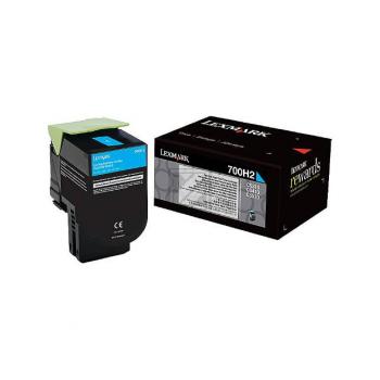70C0H20 // 700H2 / cyan / original LEXMARK Toner cyan / 70C0H20 / 3000 S.