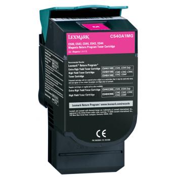 C540A1MG / magenta / original LEXMARK Toner magenta / C540A1MG / 1000 S.