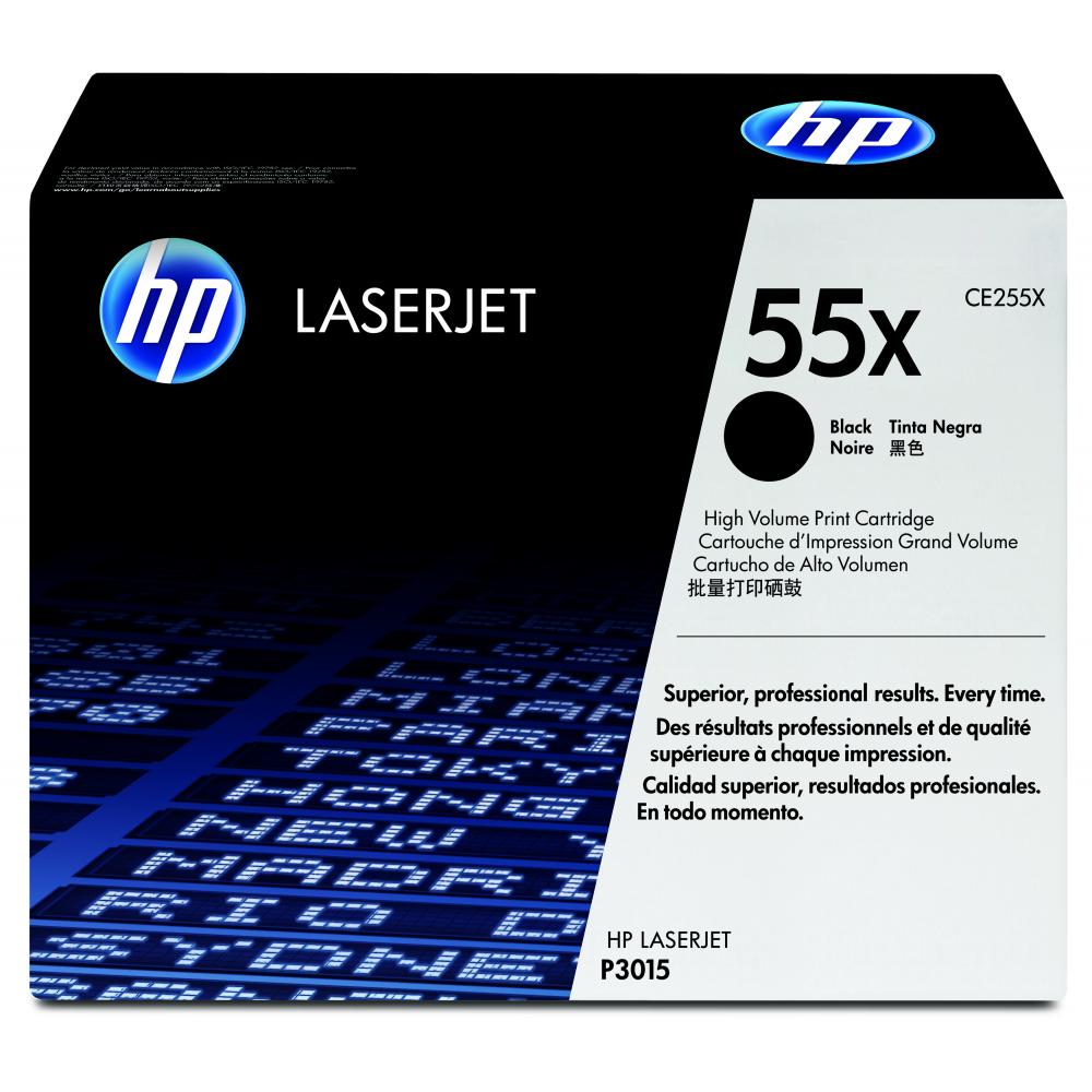 CE255X // 55X / schwarz / original HP Toner schwarz / CE255X / 12500 S.