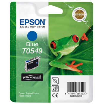 C13T05494010 // T0549 / original EPSON Tintenpatrone blau / C13T05494010 / 400 S. / 13.00 ml
