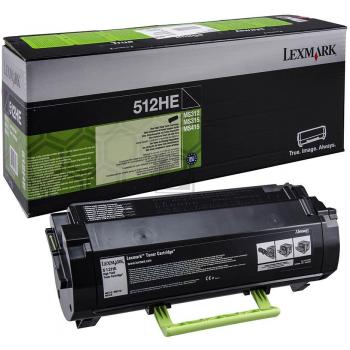 51F2H0E // 512HE / schwarz / original Lexmark Tone / 51F2H0E / 5000 S.