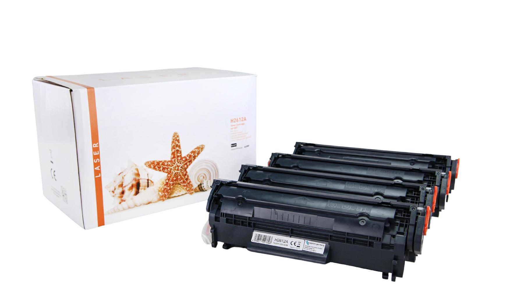 Alternativ Toner Black für HP / Q2612A / 703 / 4x2.000 Seiten