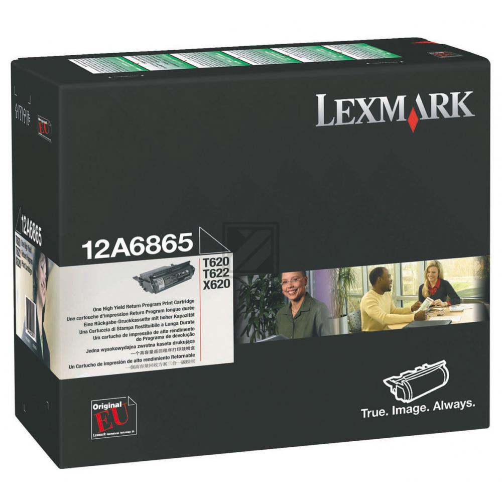 12A6865 / schwarz / original LEXMARK Toner schwarz / 12A6865 / 30000 S.